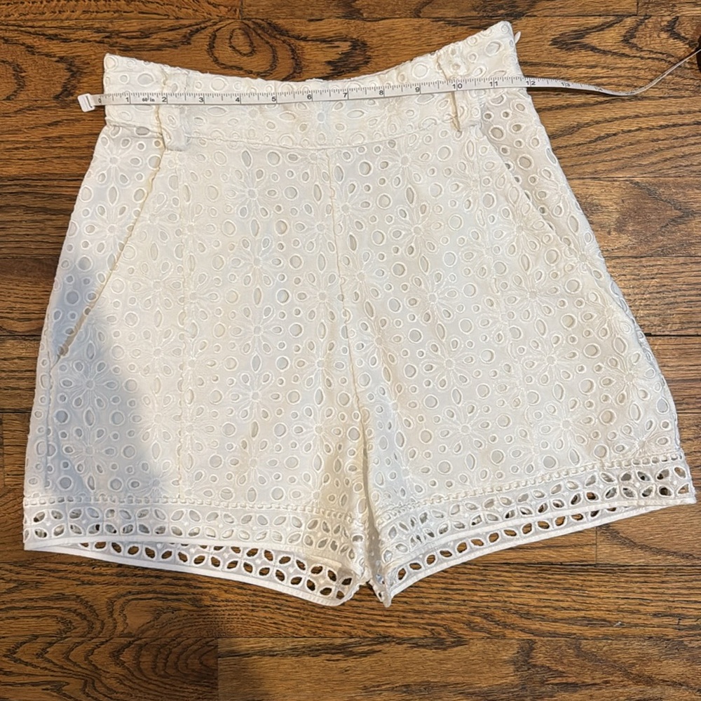 Charo Ruiz Broderie Anglaise Cotton-Blend Shorts
